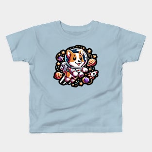 corgi astronaut Kids T-Shirt